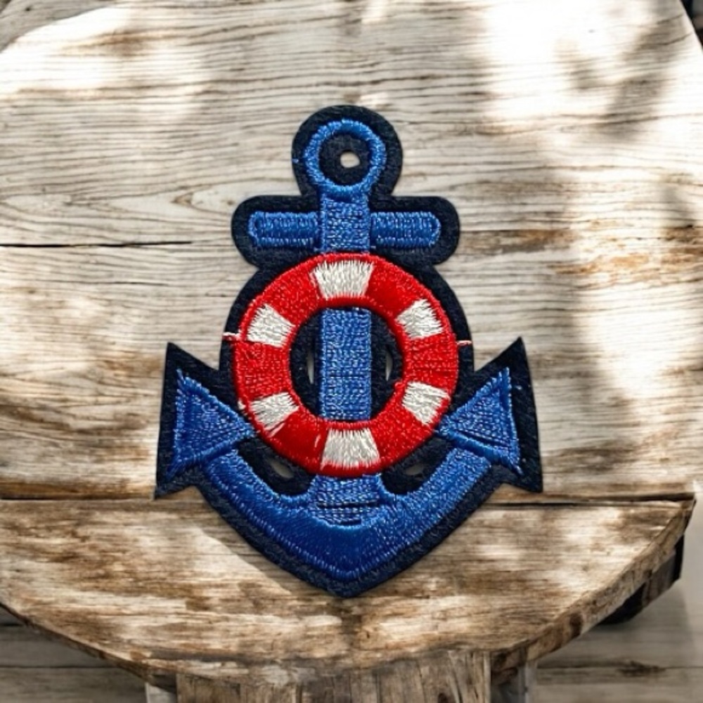 Nautical Anchor Embroidered Patch